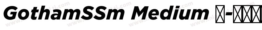 GothamSSm Medium 中字体转换